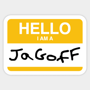 Hello, I Am A Jagoff Sticker